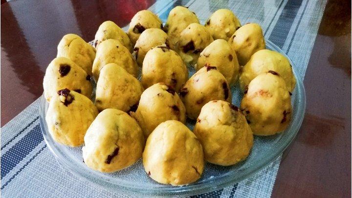 来枝迷谷的树芽子做的三合面窝窝头适合减肥三高人群