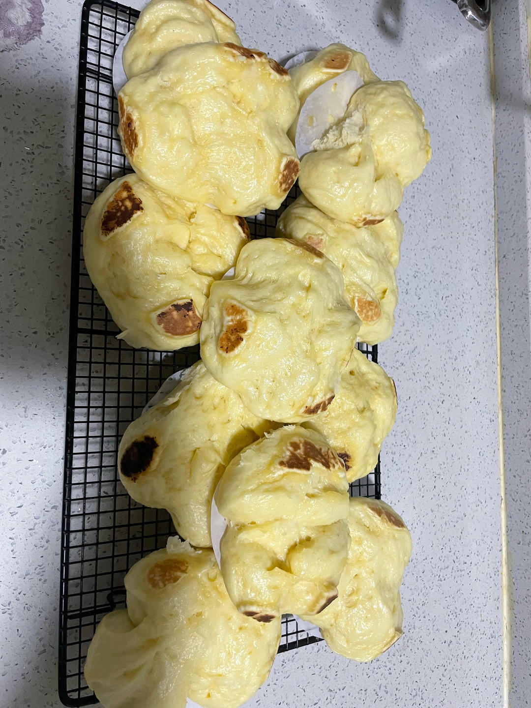 奶香味开花馒头