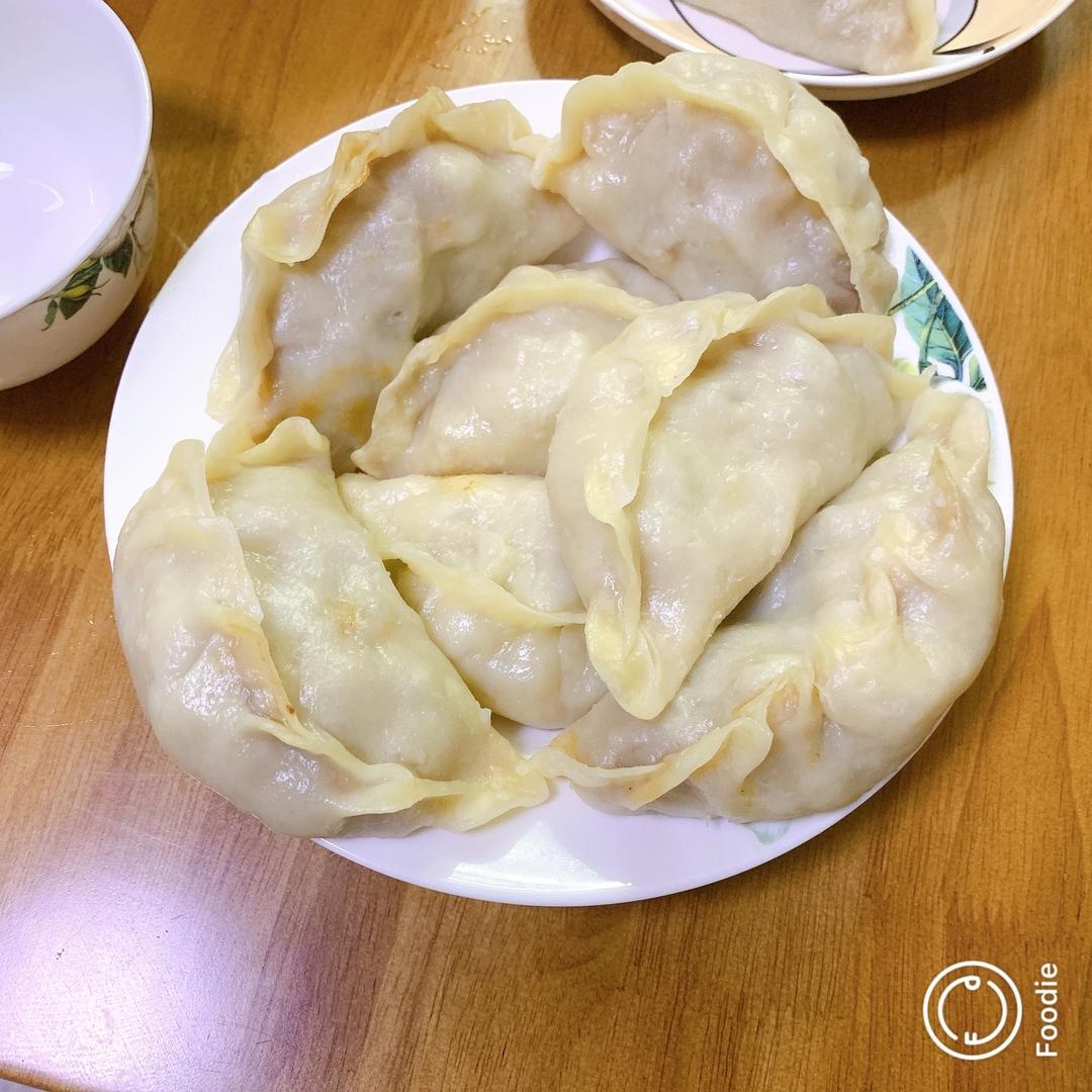 冬瓜烫面蒸饺（似乎是山东人的专利）