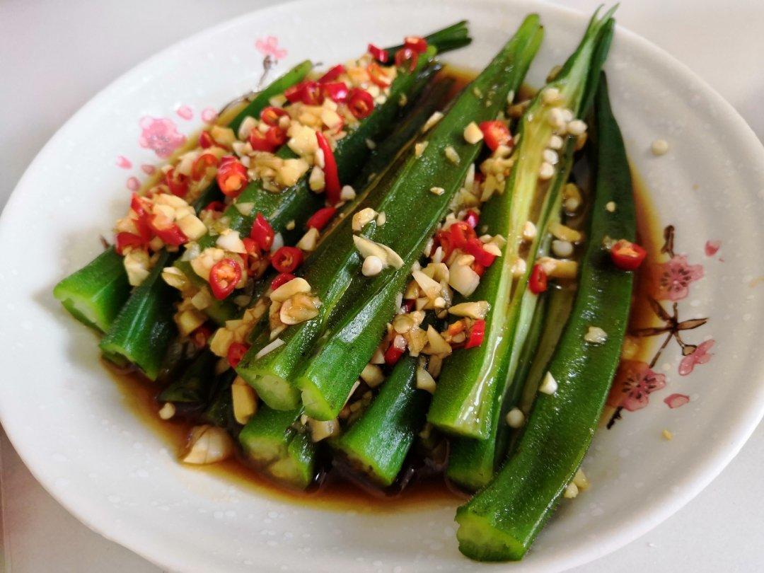 凉拌秋葵~好吃到爆