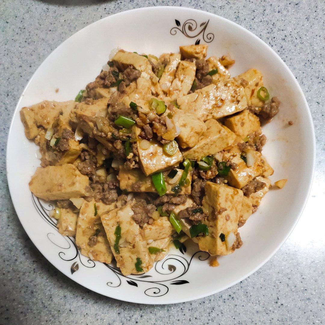 蒜香肉末烧豆腐