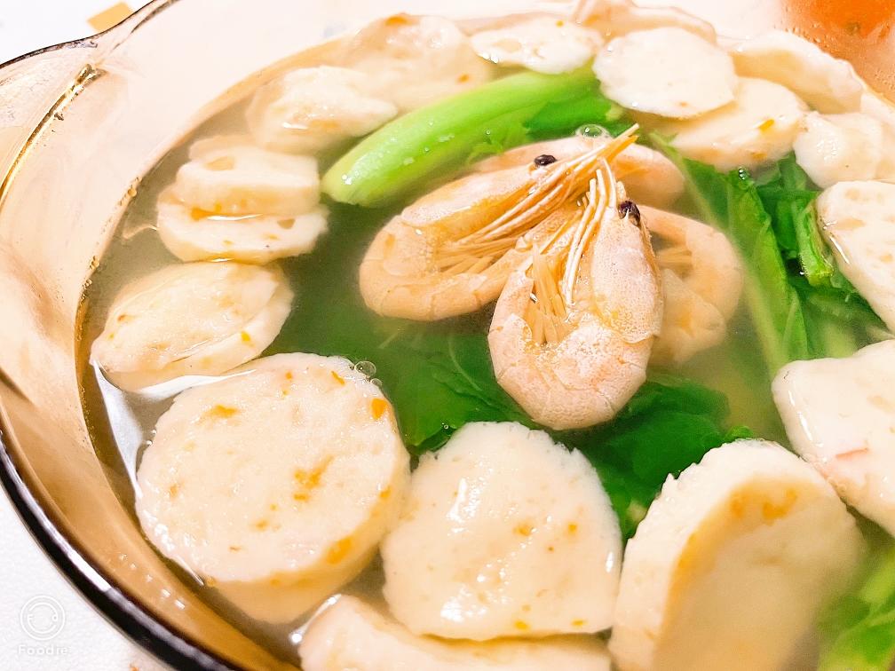 【10分钟】解锁超鲜汤品虾丸小白菜#海鲜#汤的做法
