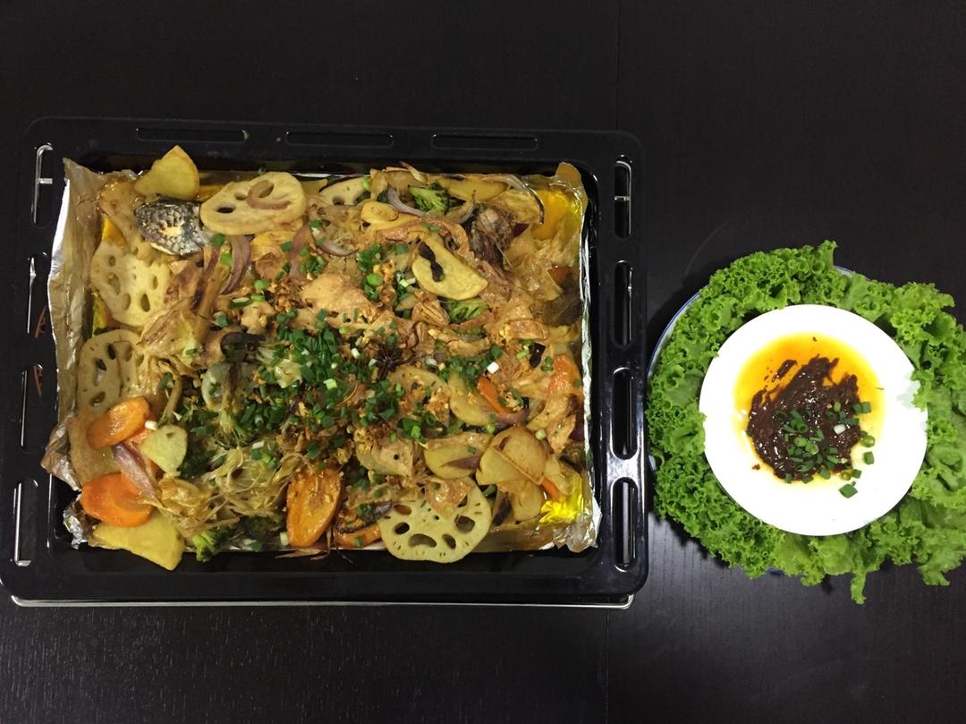 蒜香烤鱼（不辣的烤鱼也好吃）