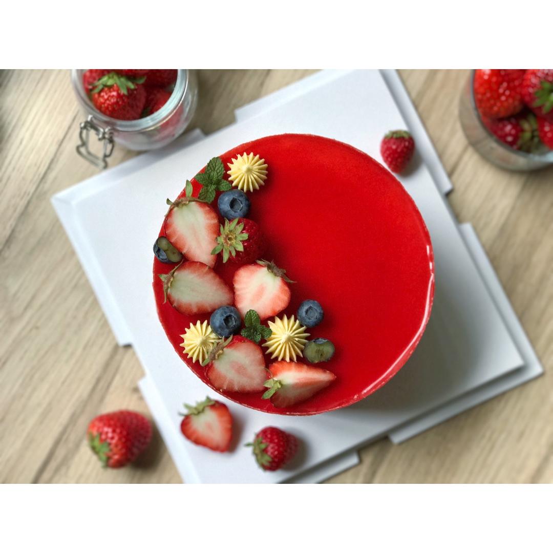法式草莓蛋糕fraisier【厨studio 】课后作业帖