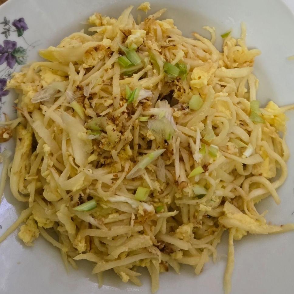 块炒鸡蛋茭白