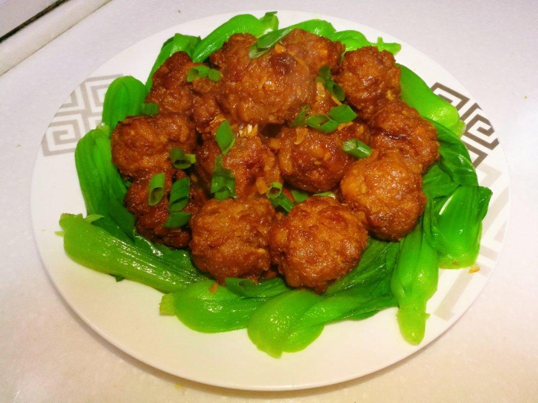 油条肉丸（油条版狮子头）