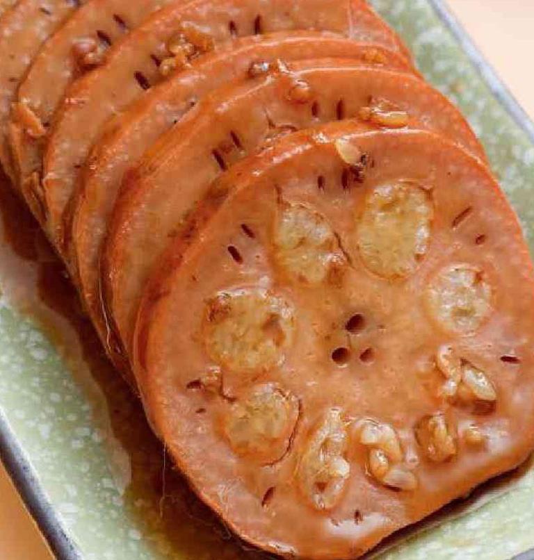 蜜汁糯米藕的做法