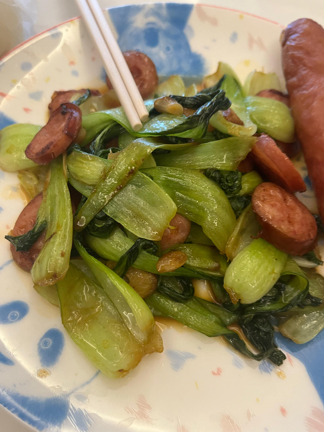 蚝油火腿油菜