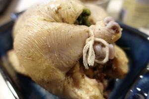 板栗紫苏饭填馅烤童子鸡🍗Quinoa Stuffed Game Hen的做法 步骤5