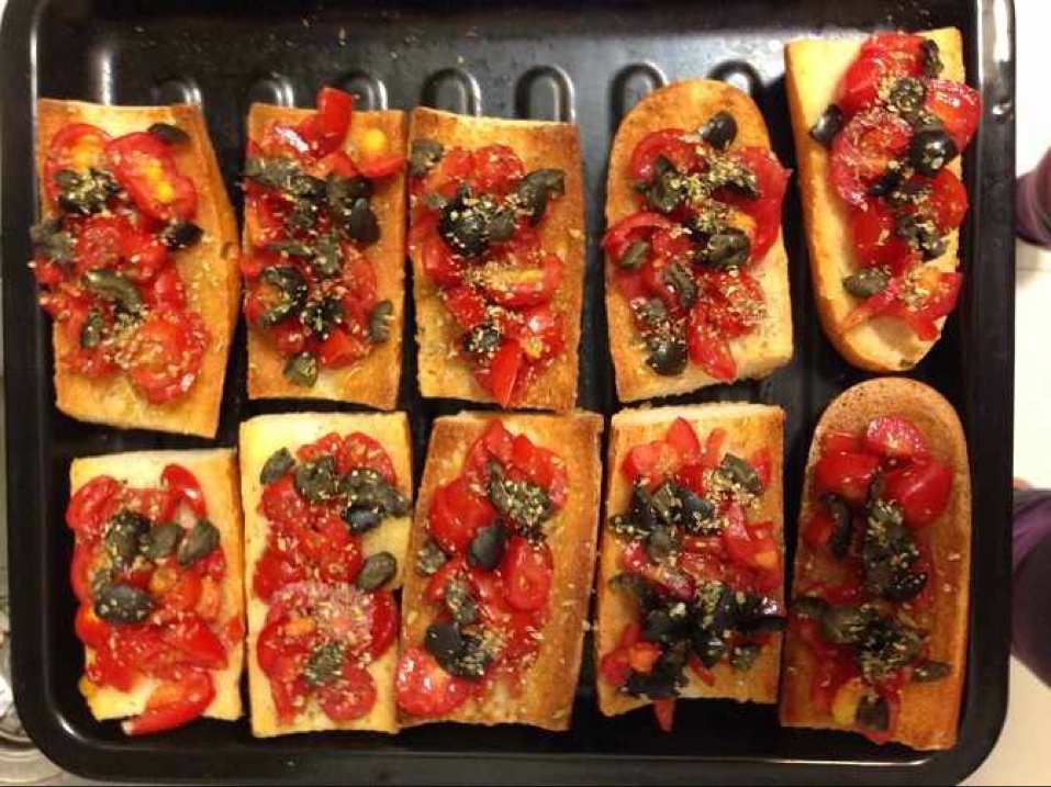 意式烤面包片（bruschetta)