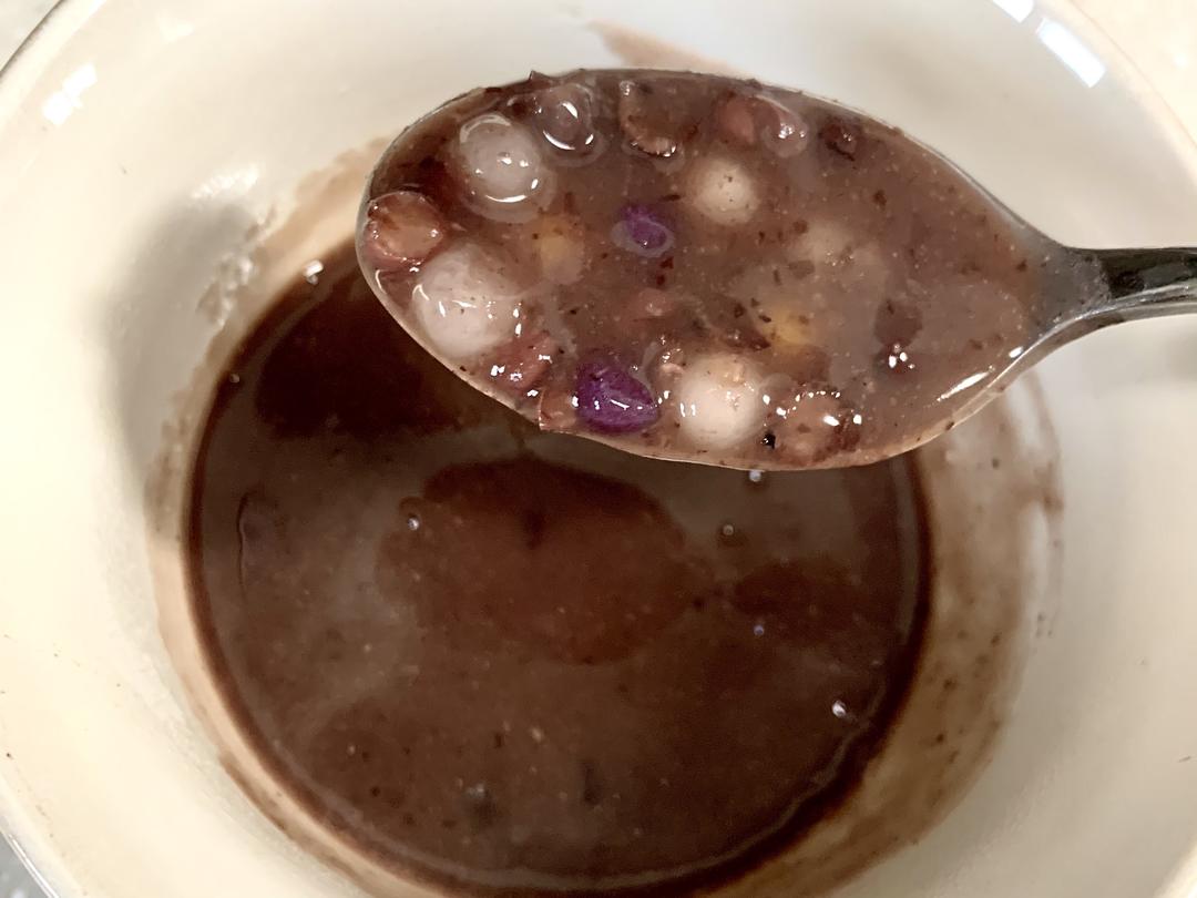 无糖芋圆红豆汤