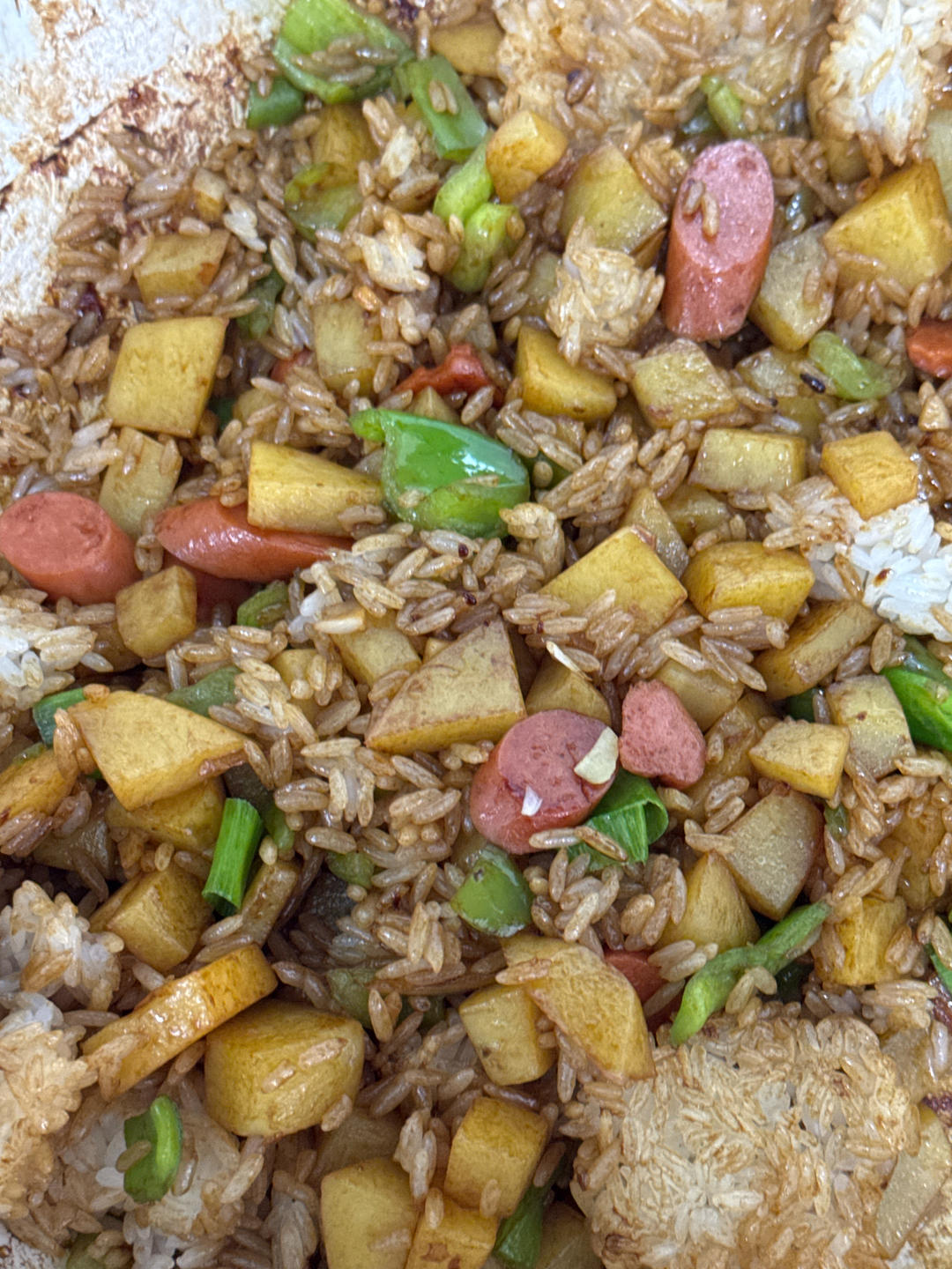 火腿土豆烩饭