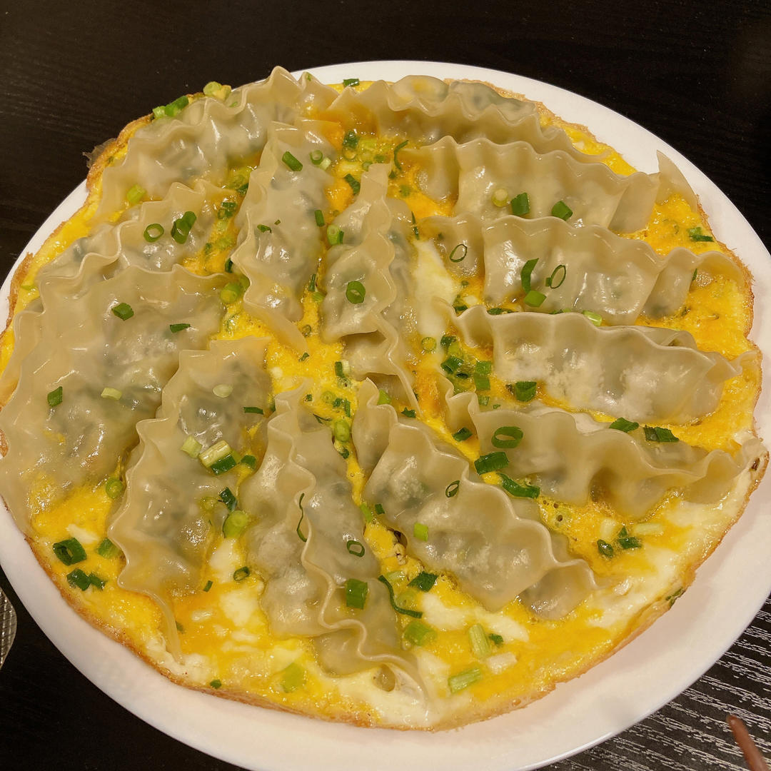 现包现煎抱蛋煎饺&附煎饺的包法