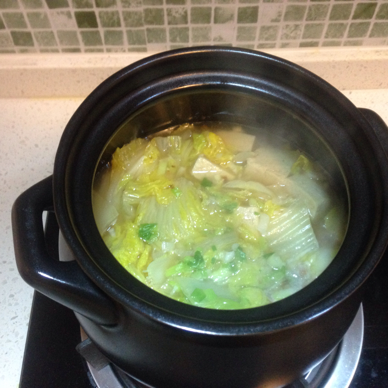 白菜炖冻豆腐