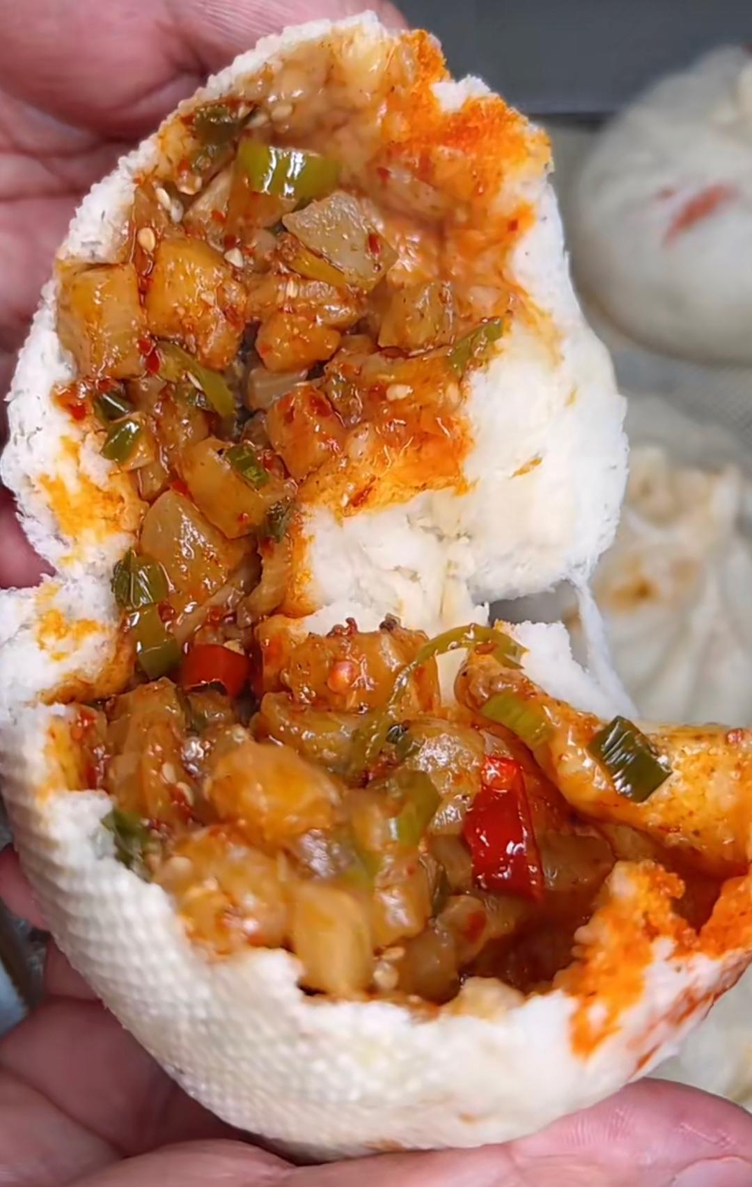 茄子青椒包(辣)