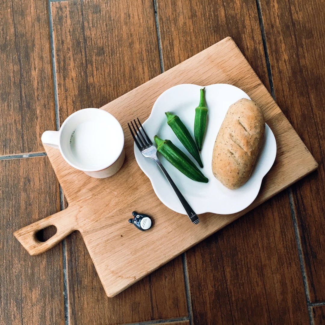 抹茶双色豆渣面包