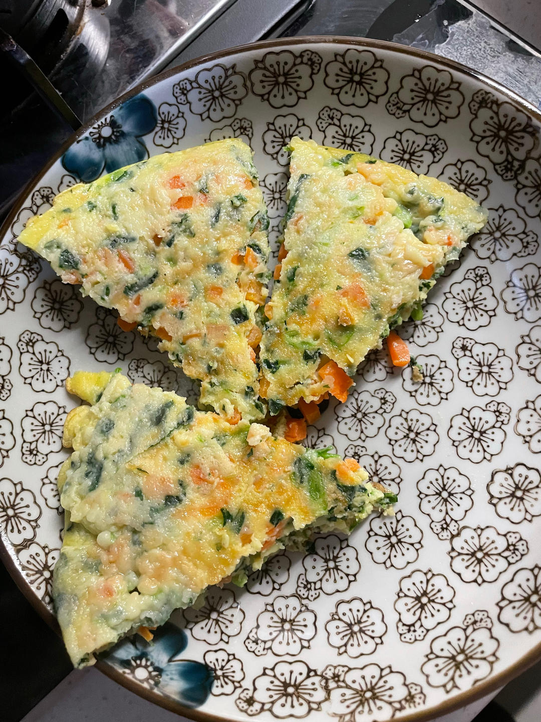菠菜鸡蛋小方