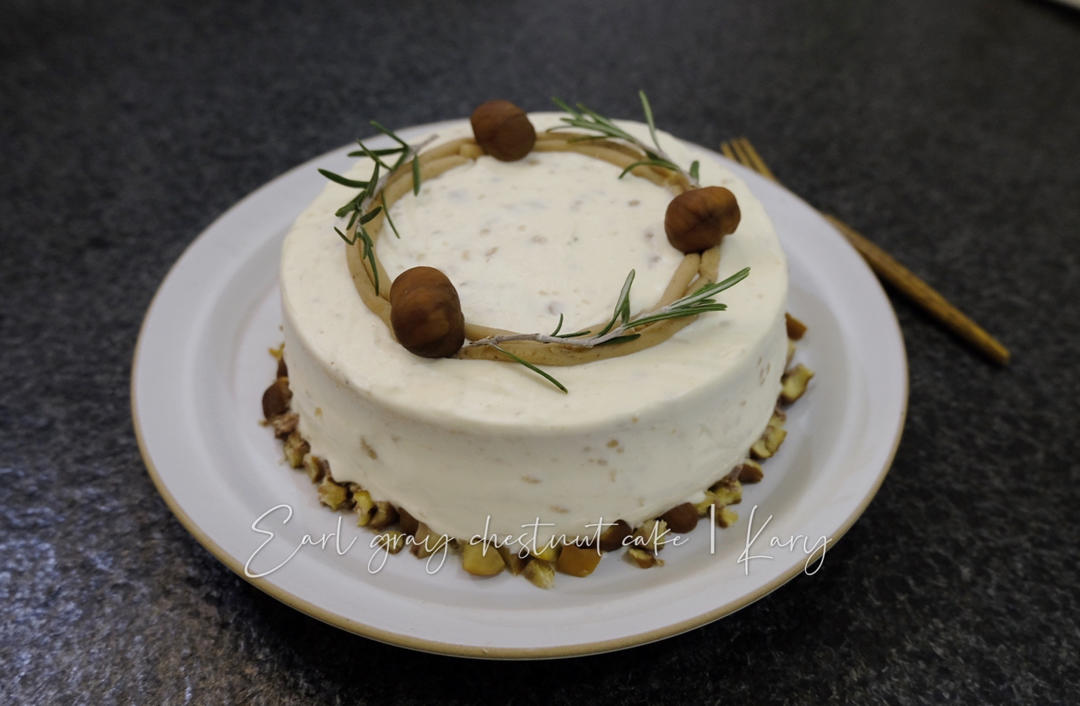 红茶栗子戚风蛋糕