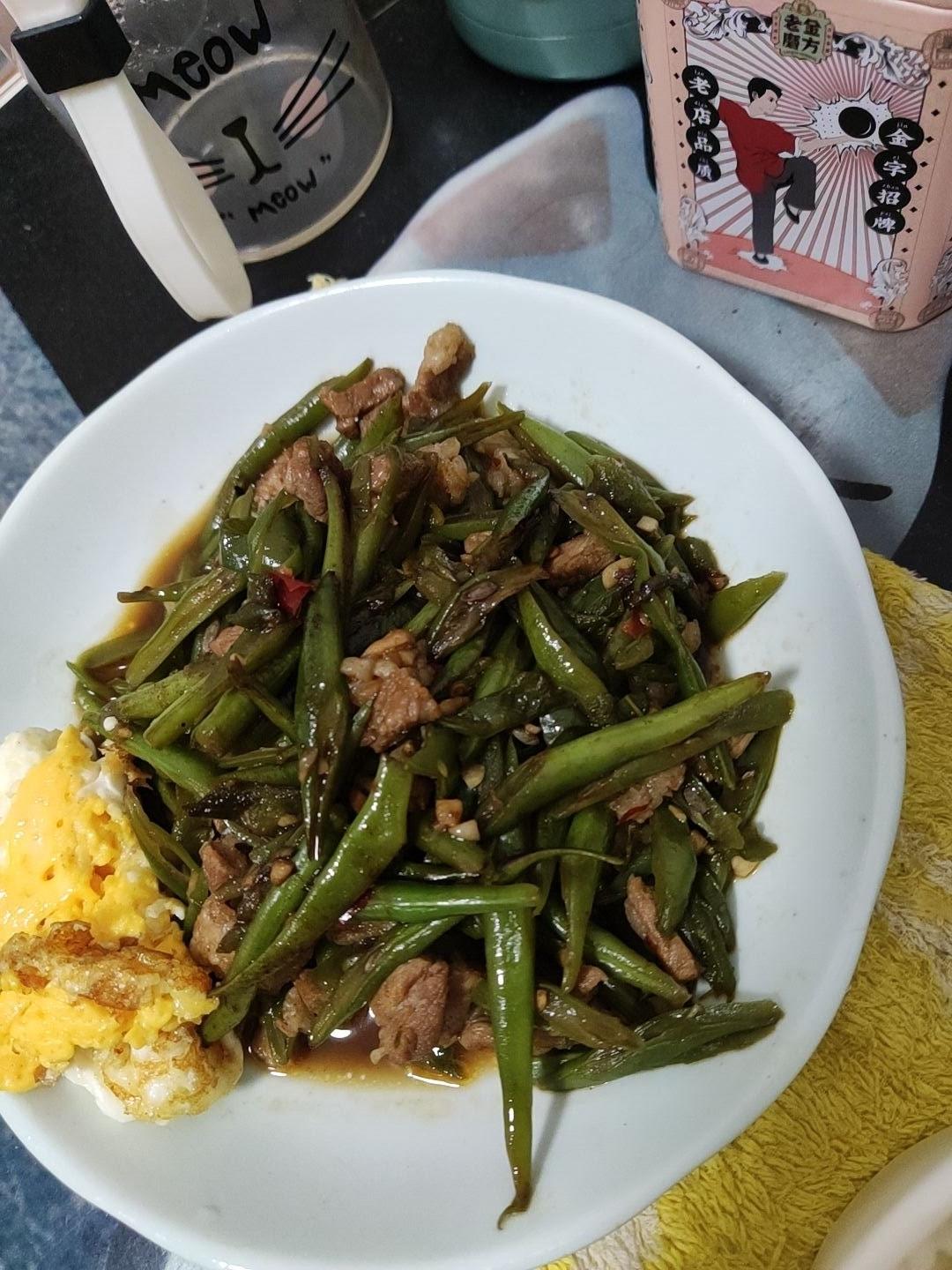 家常小炒四季豆