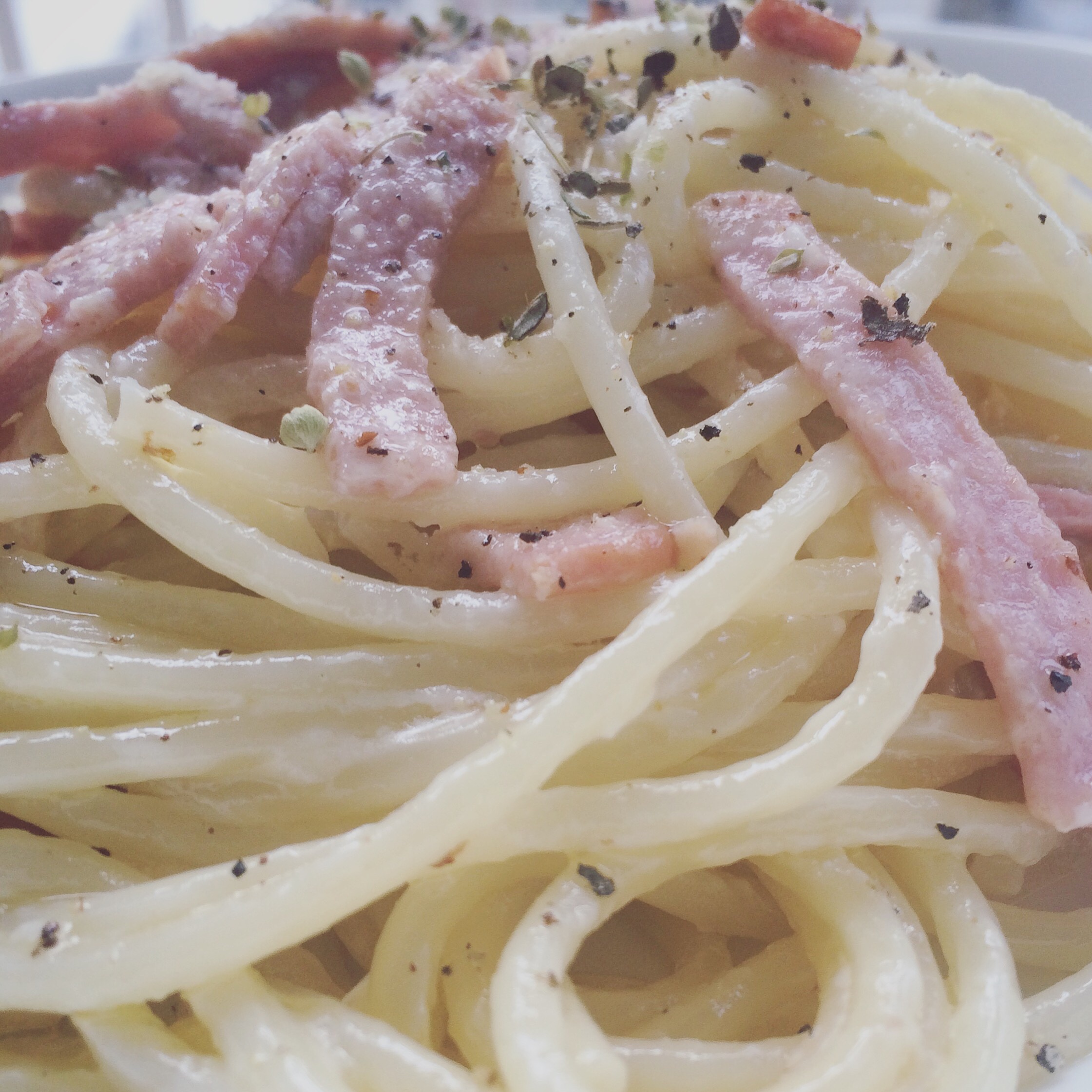 奶油培根意大利面（spaghetti）