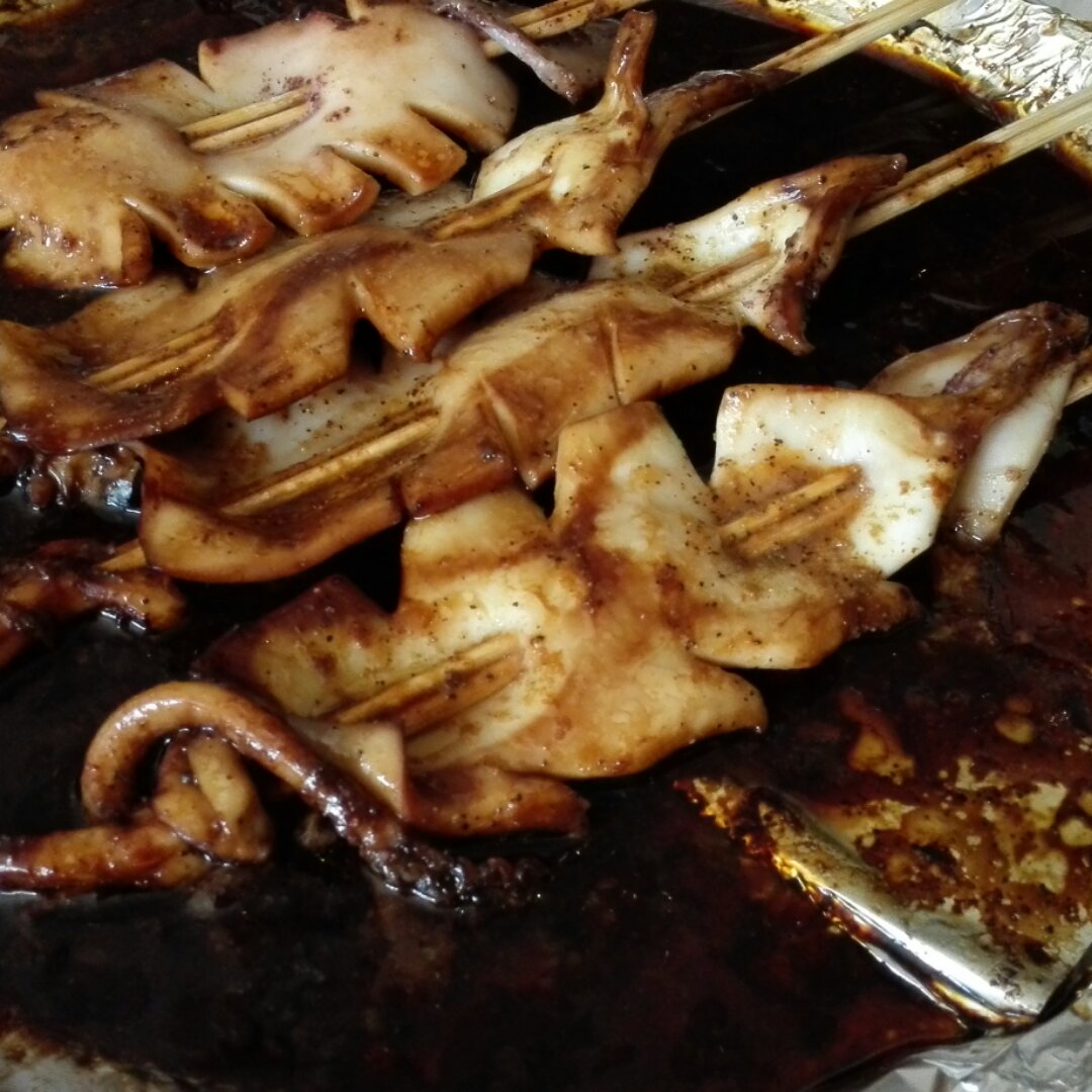 烤鱿鱼(烤箱版)