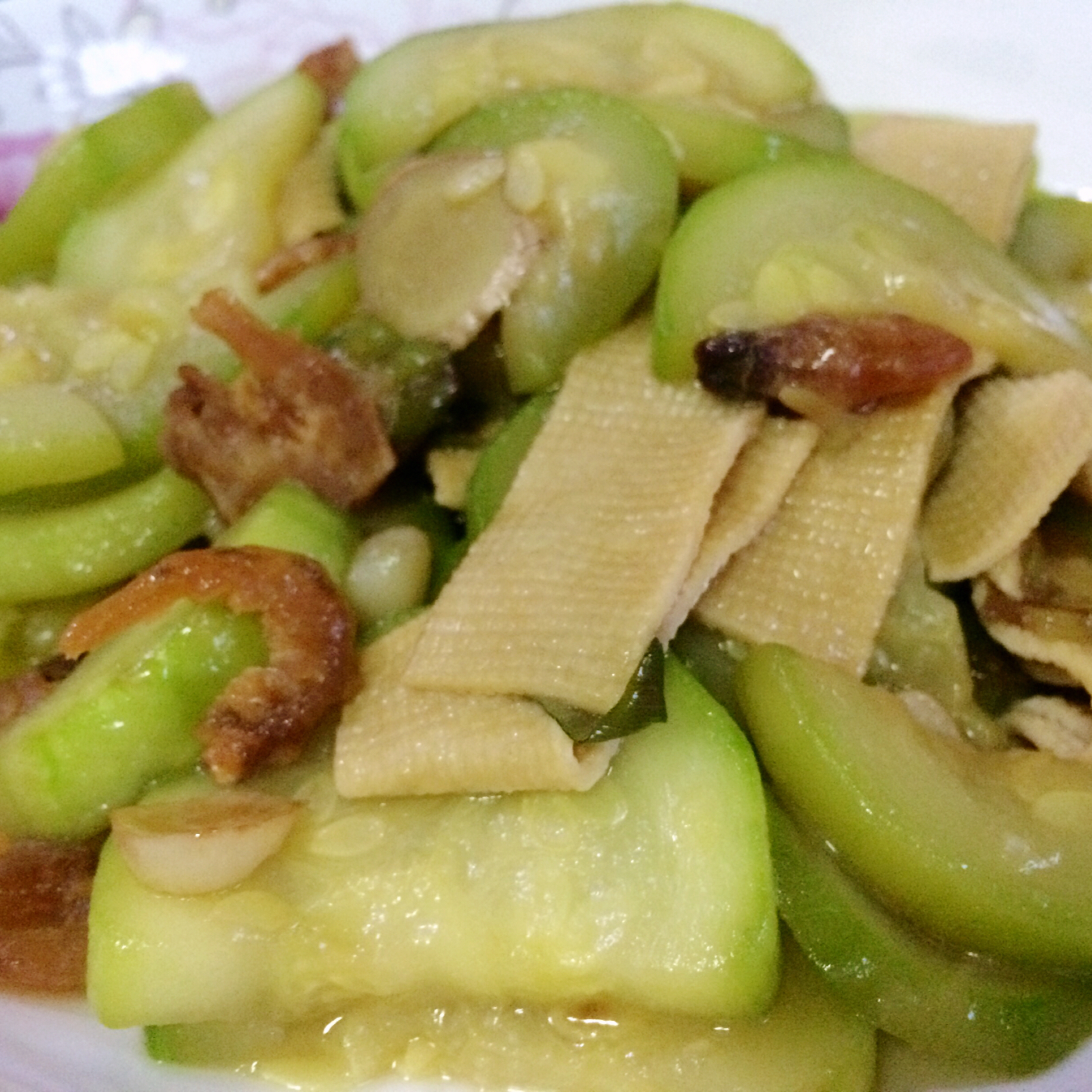 虾米炒丝瓜