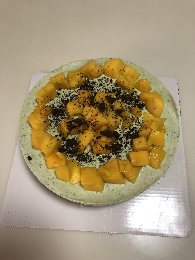 酸奶芒果慕斯蛋糕简易版（普通8寸活底）