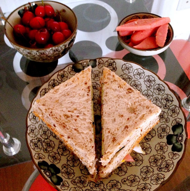 火腿芝士蛋三文治