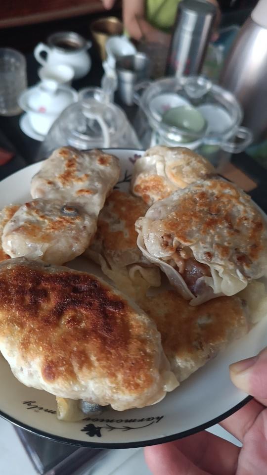 香煎糯米馅饼（饺子皮版）
