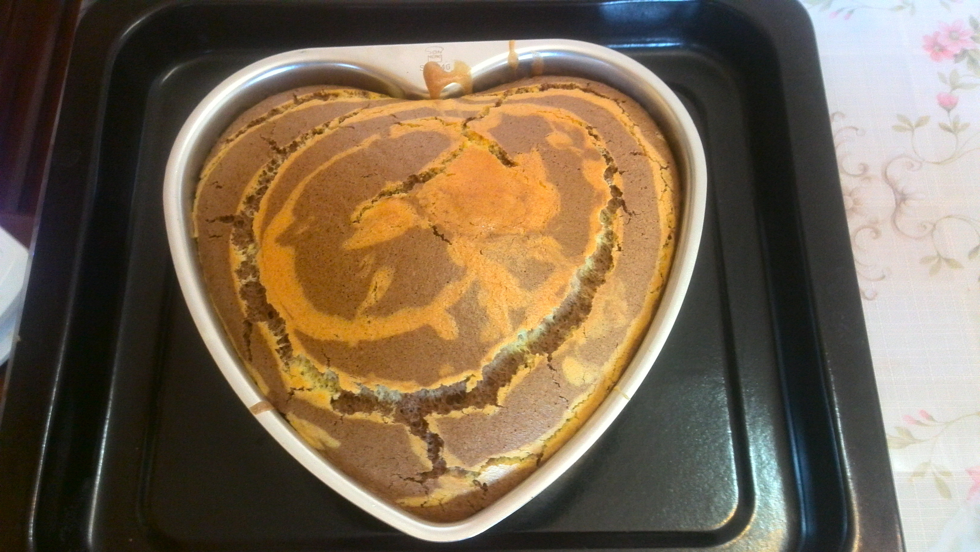 两蛋六寸斑纹戚风