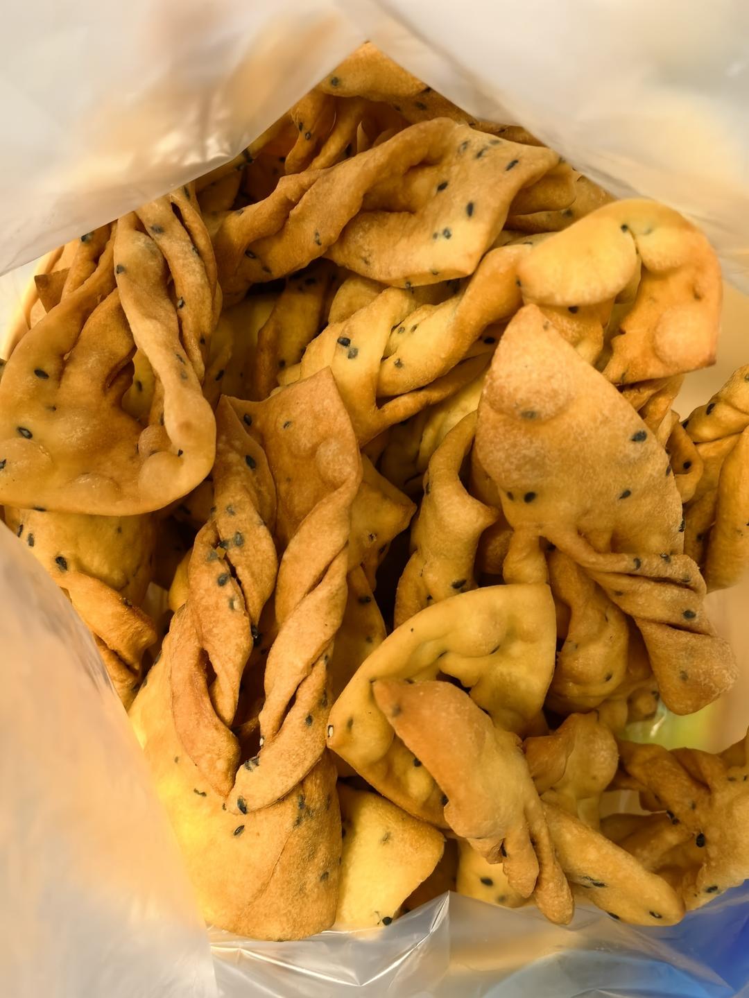 无水炸面花花、脆脆