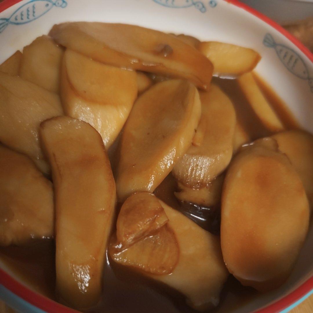 红烧杏鲍菇 买不起肉肉来做这道菜