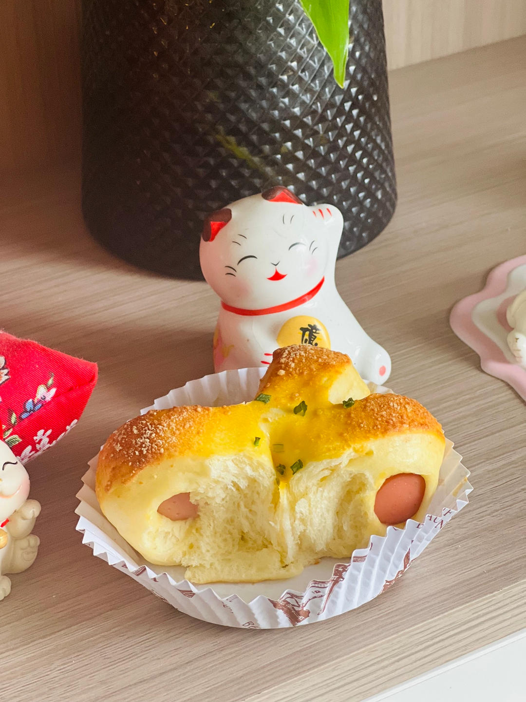 芝士火腿肠餐包