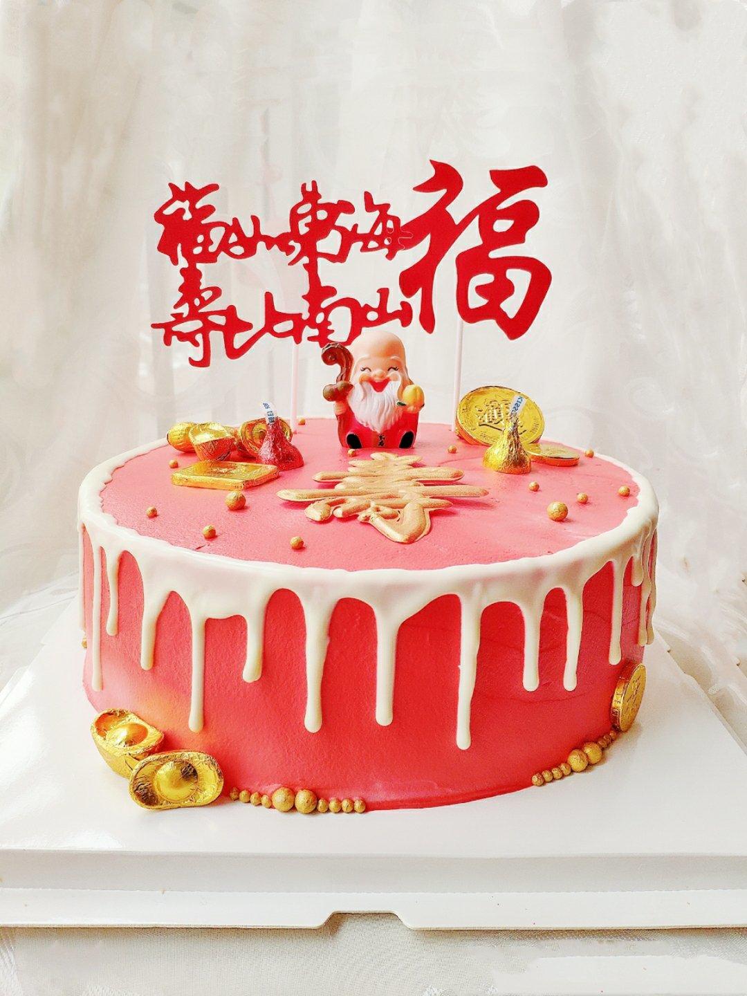 中国风祝寿蛋糕