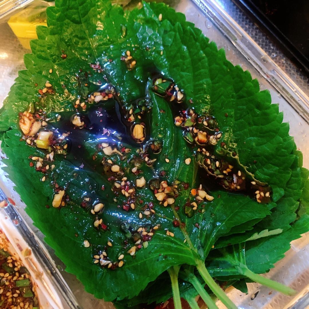 韩式酱油苏子叶