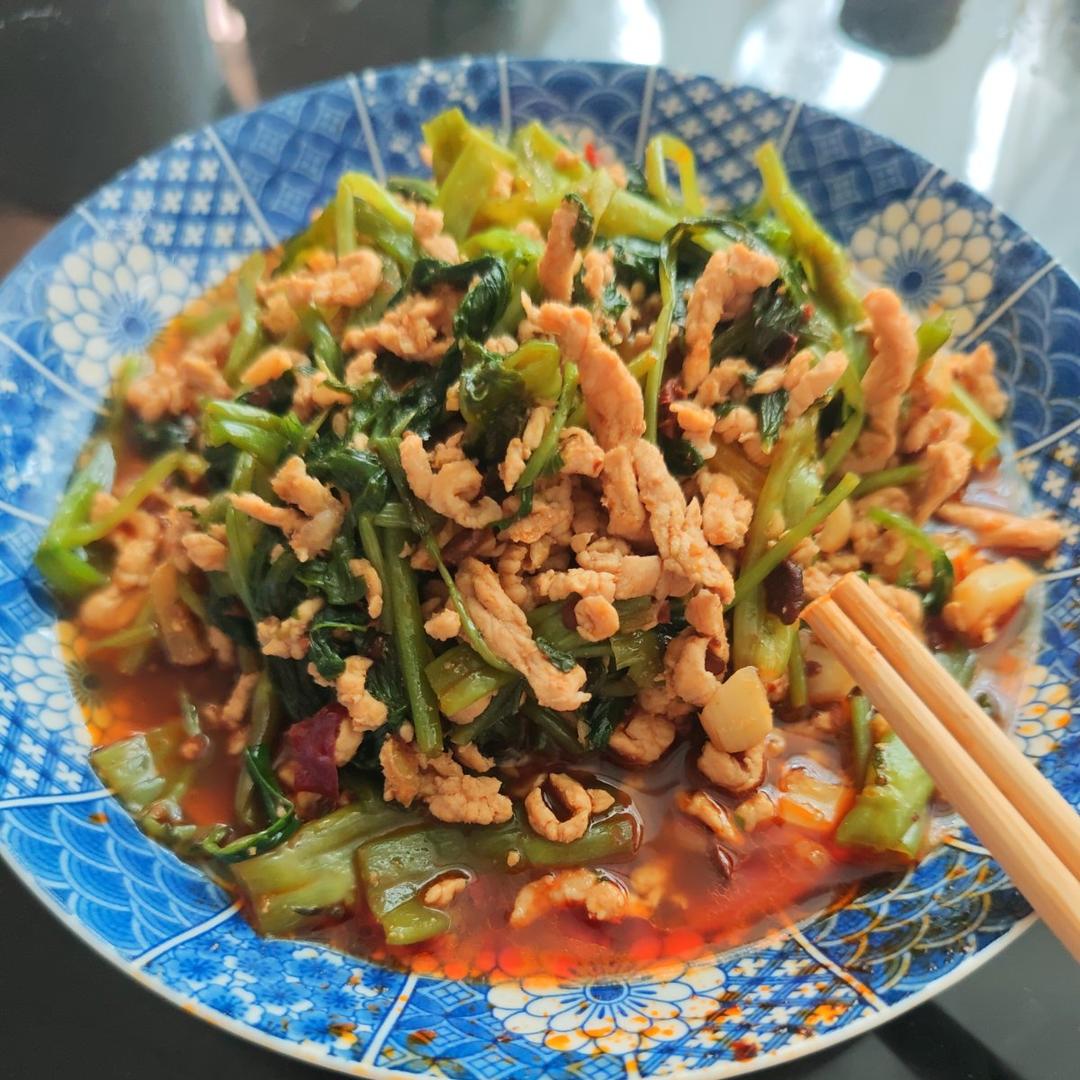 空心菜的天花板，香迷糊了🤣🤣下饭神器～