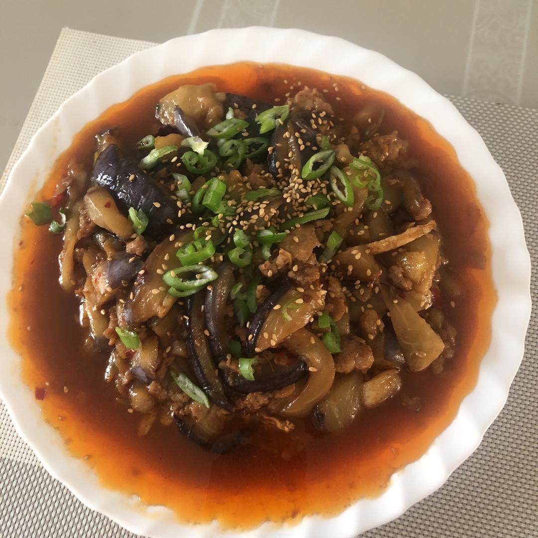 红烧肉沫茄子