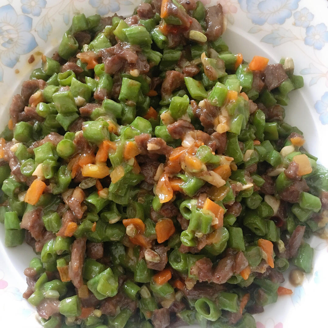 肉沫豆角下饭菜