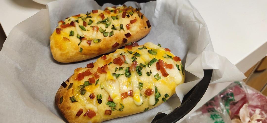 香葱火腿肉松面包