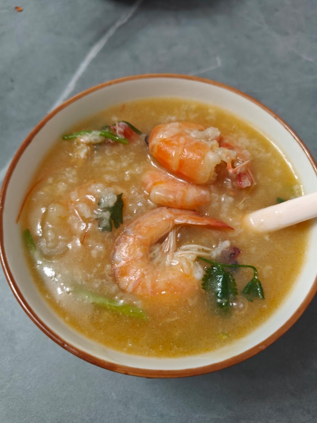 满分经典潮汕砂锅虾粥