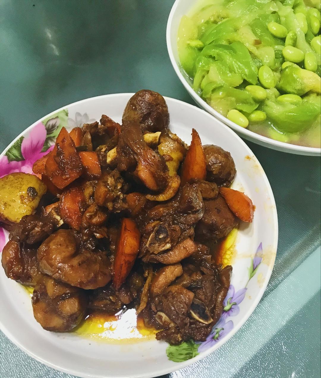 【栗子烧鸡】鸡肉都给你吃，栗子归我~