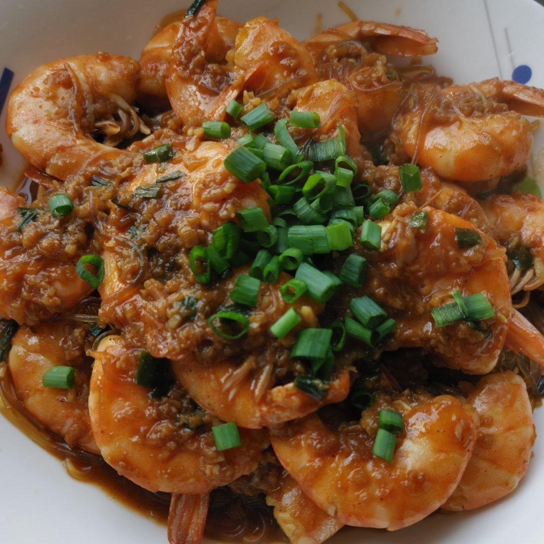 简单快手❗️巨鲜美好吃的蒜蓉粉丝虾‼️爆好吃