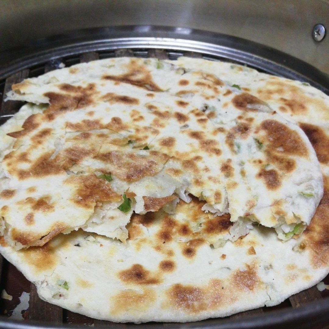 层薄如纸外酥内软的手抓饼&葱油饼