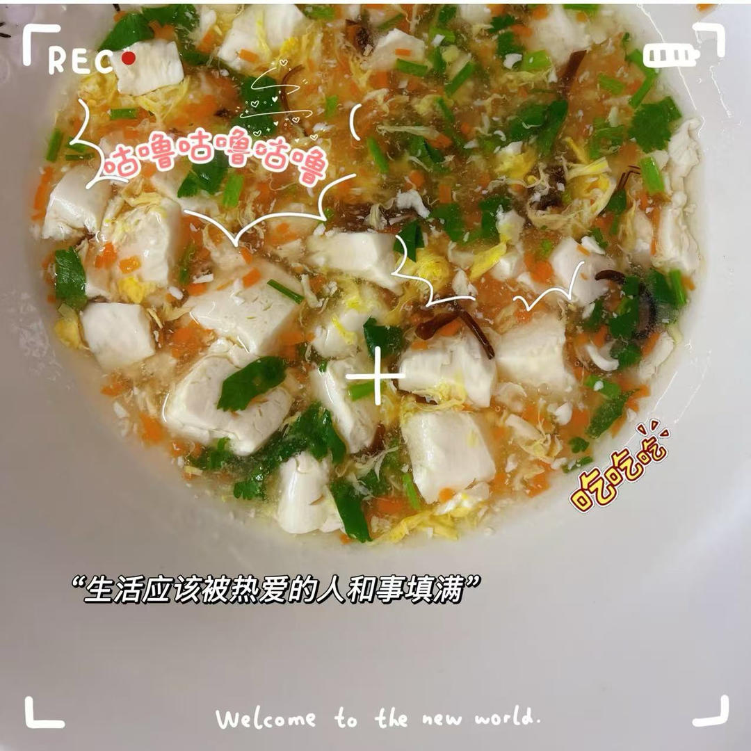 堂妈小厨—鲜蔬豆腐汤