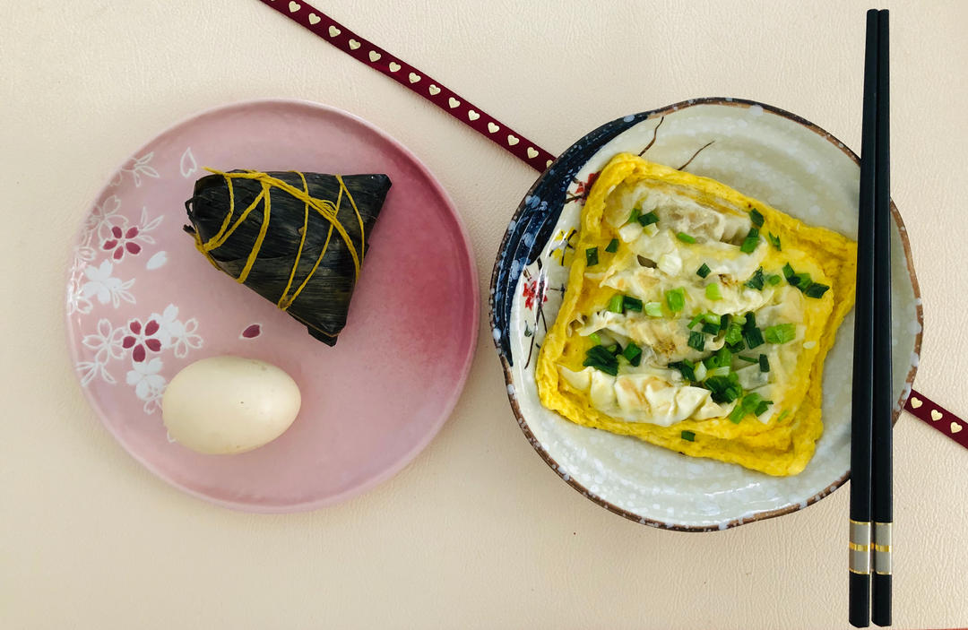 现包现煎抱蛋煎饺&附煎饺的包法