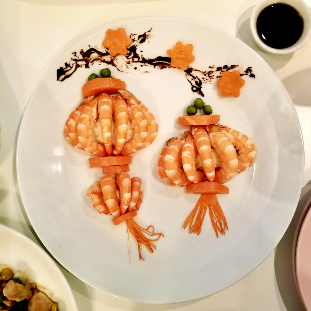 吉祥年夜菜❗️巨简单✨开运灯笼虾，好吃又好看