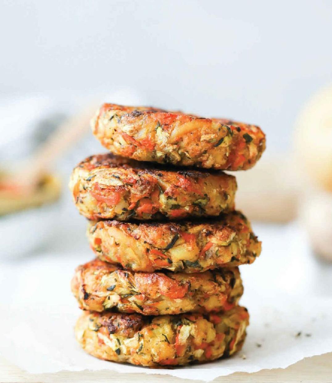 美味小蔬菜饼 Carrot, Zucchini and Potato Patties