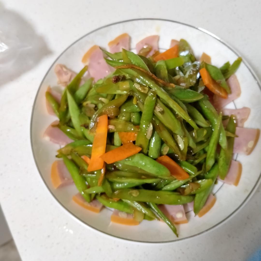 超级下饭菜 豆角（白不老）炒肉