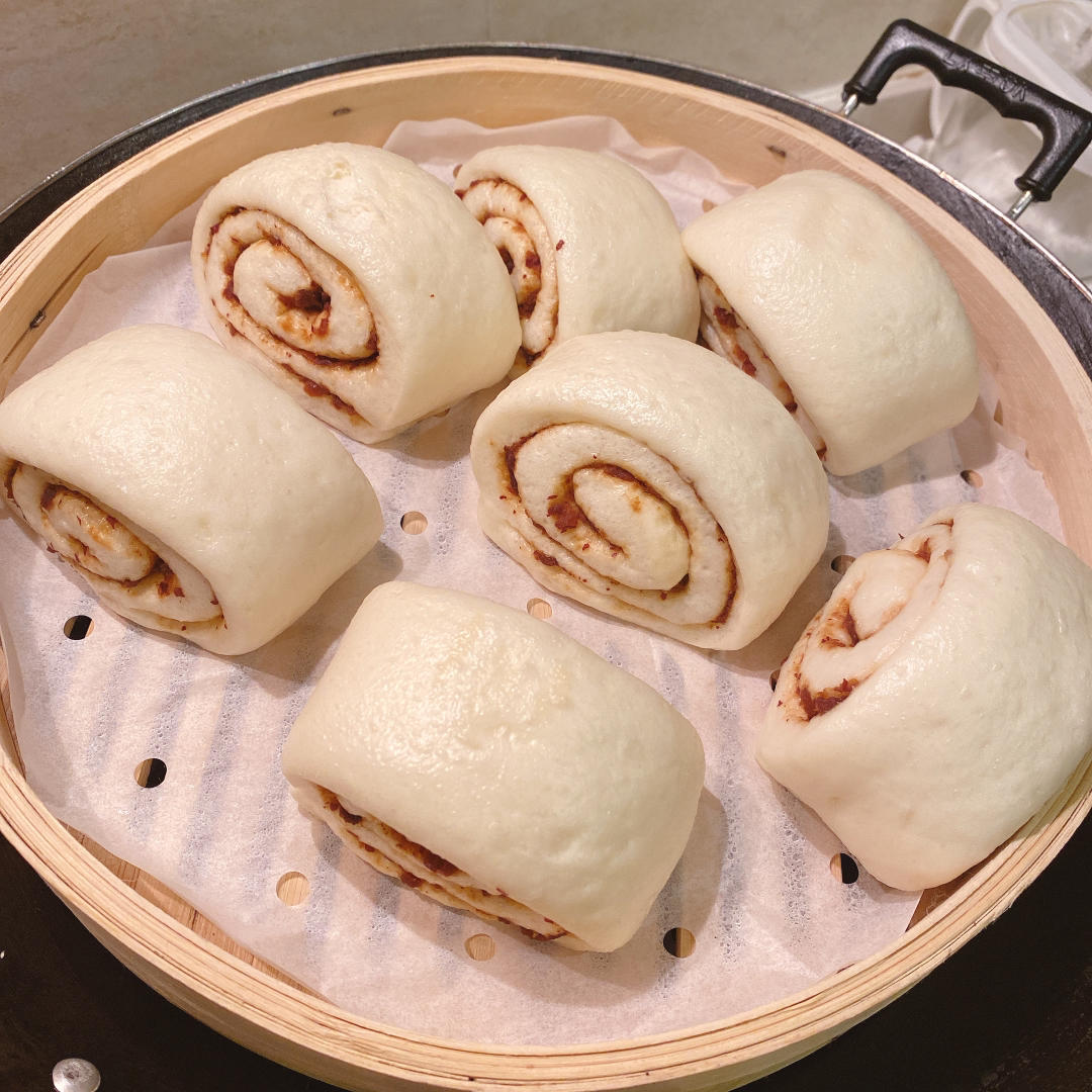 满口枣香的枣泥卷馒头