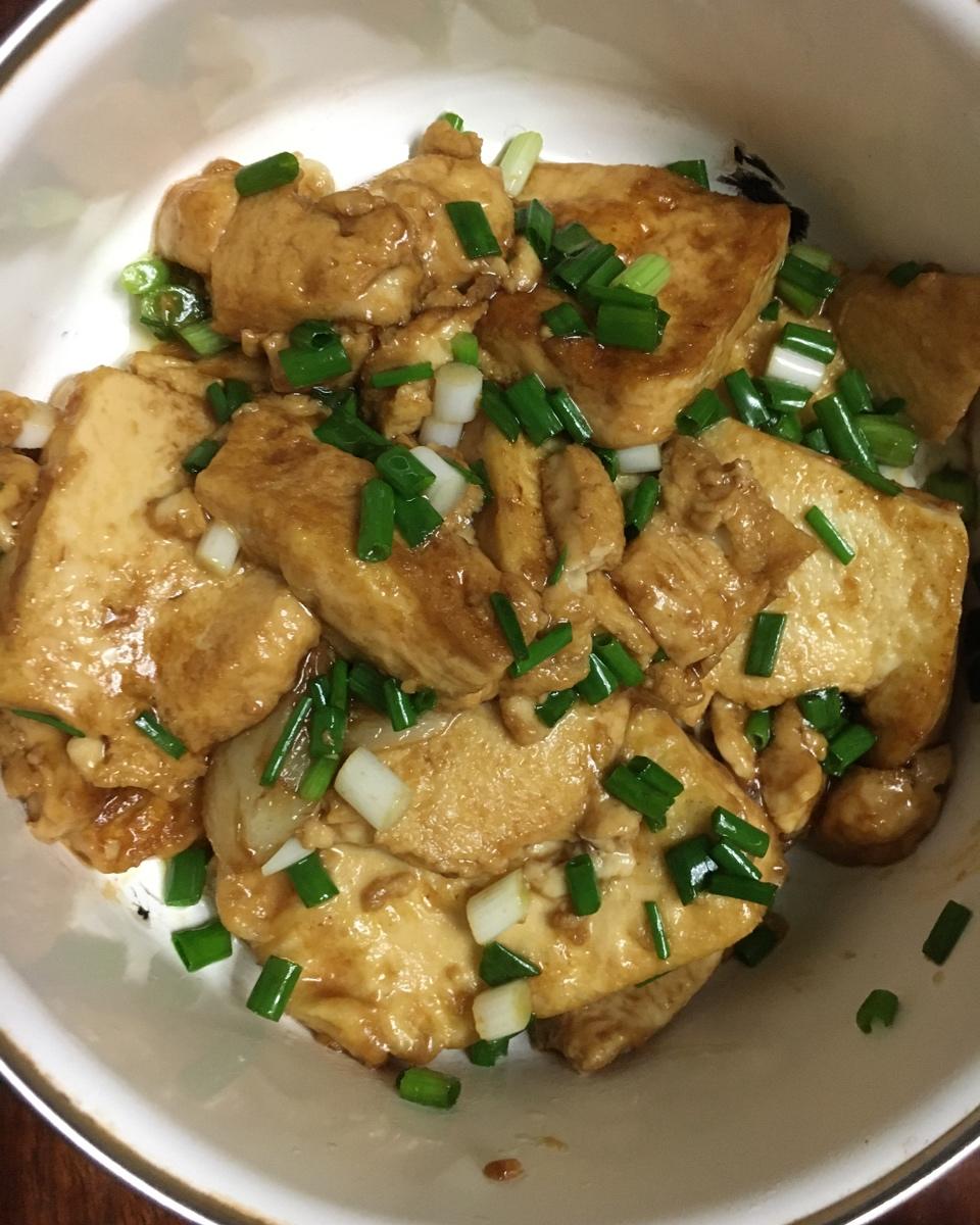 蚝油嫩豆腐